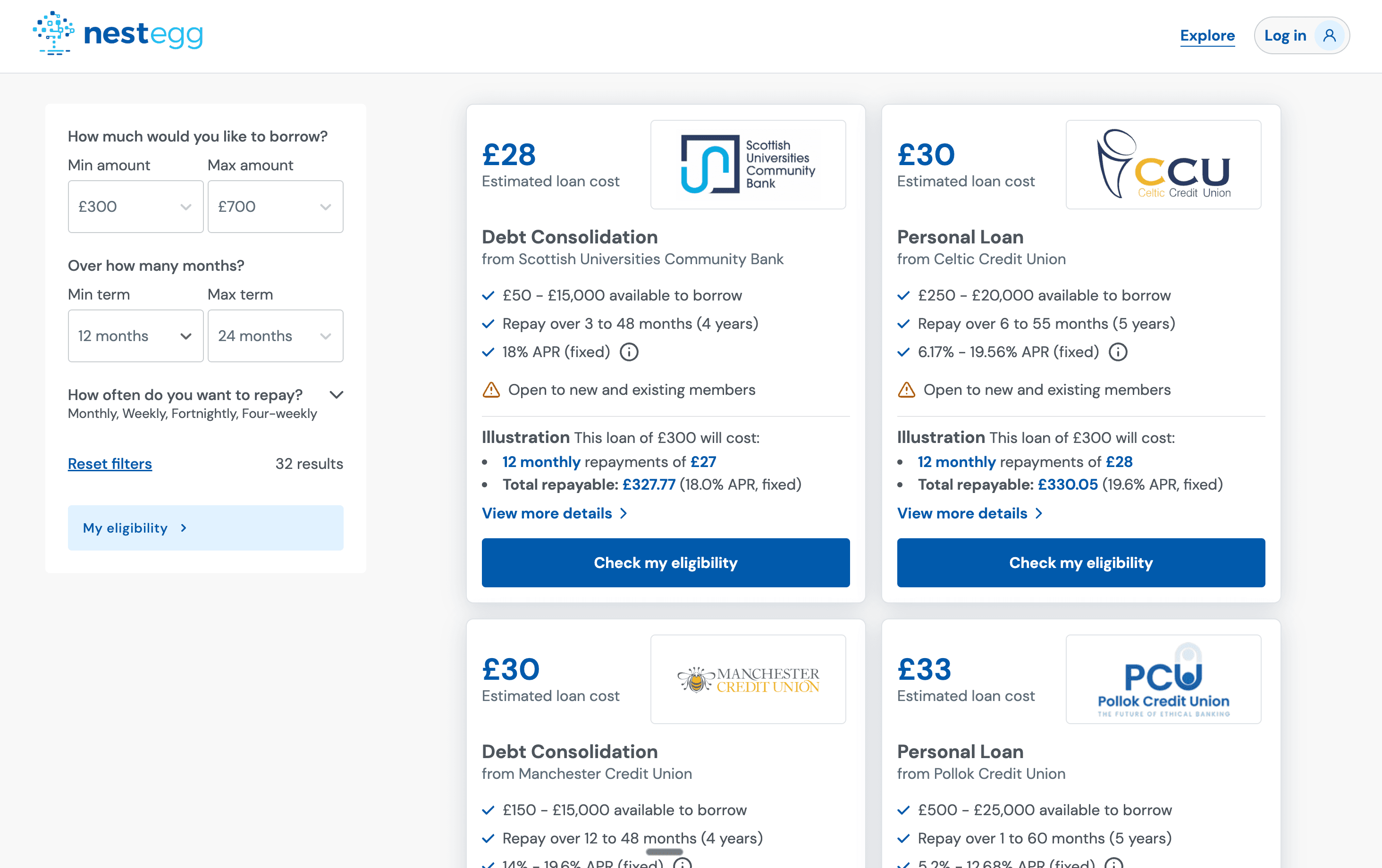 Loan Search Experience hero image