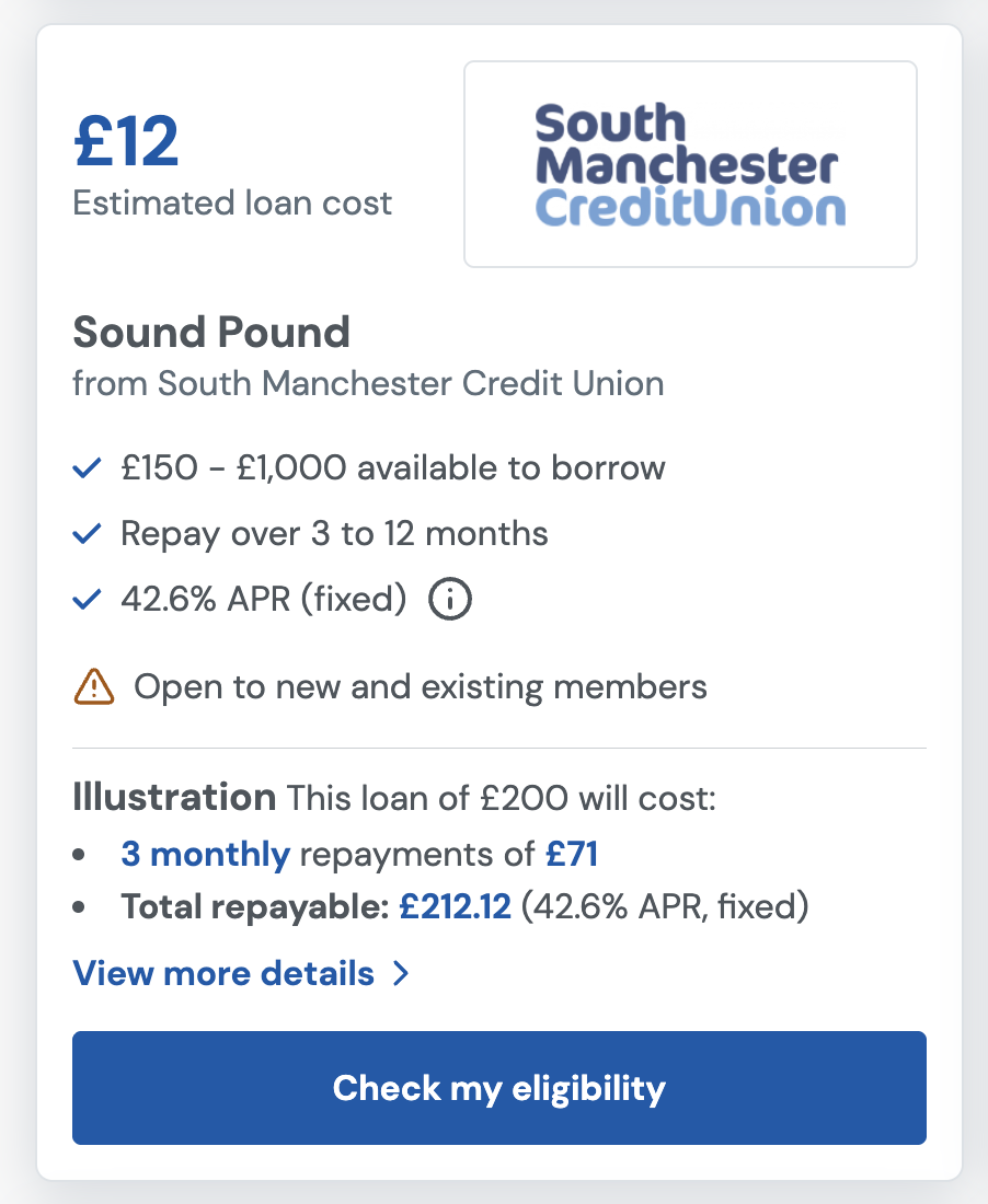 Loan Product Card component preview