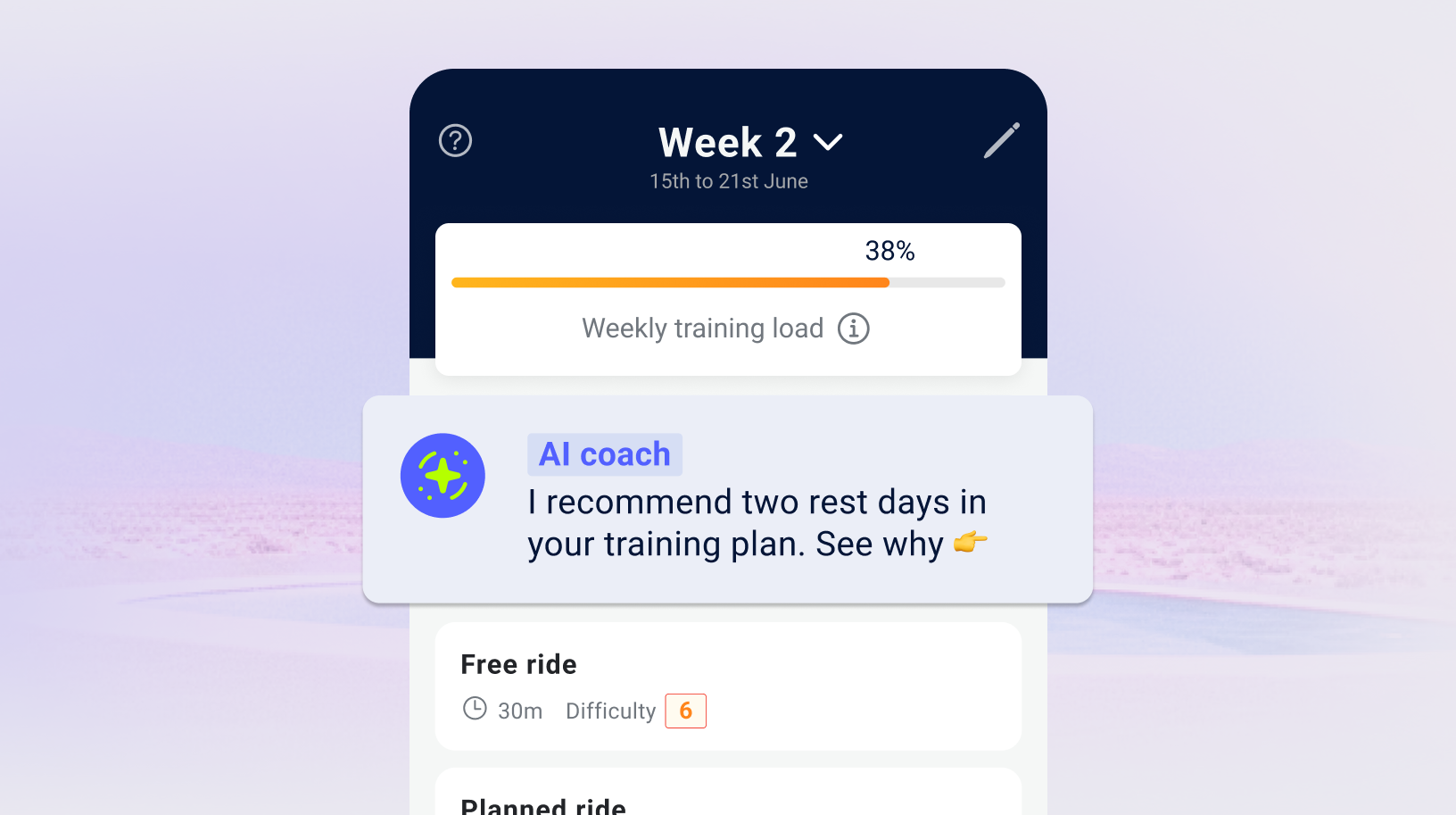 AI cycling coach